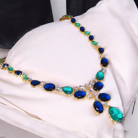 TNSH00104 GWH Oval Tear Necklace - TNSH