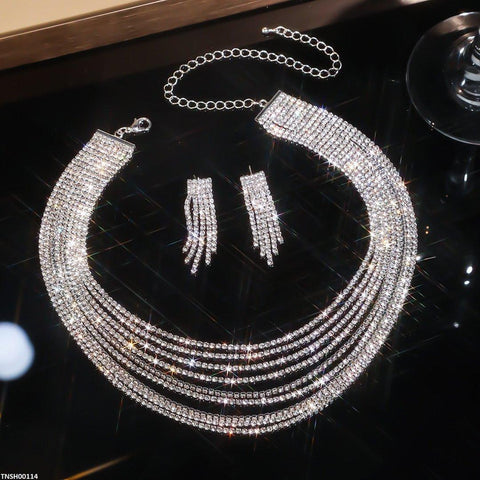TNSH00114 YJJ Tessels Layered Necklace Set -TNSH