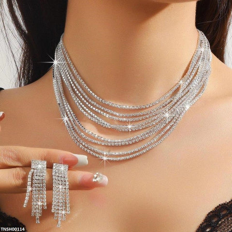 TNSH00114 YJJ Tessels Layered Necklace Set -TNSH
