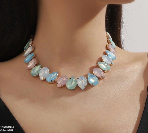 TNSH00116 YJJ Imp Tear Necklace Set - TNSH