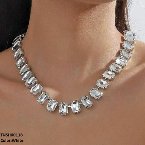 TNSH00118 YJJ Rectangle Link Necklace - TNSH