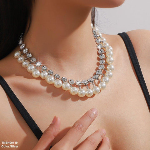 TNSH00119 YJJ Pearl Beads  Necklace - TNSH