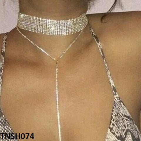 TNSH074 YJE Tessels Layered Necklace Set - CNSH
