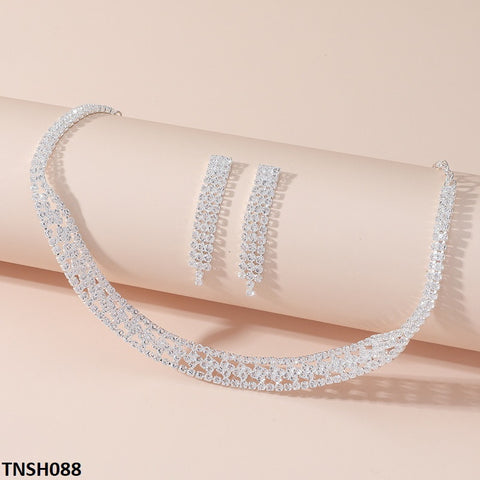 TNSH088 YJJ Tassels Necklace Set - TNSH