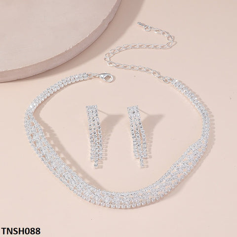 TNSH088 YJJ Tassels Necklace Set - TNSH