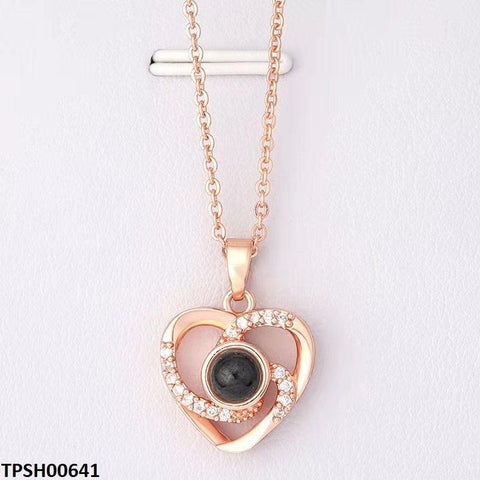 TPSH00641 QWN Heart-Eye Pendent with chain - CPSH