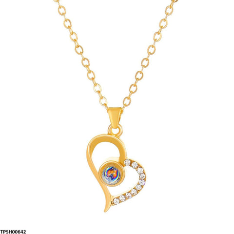TPSH00642 QWN Heart-Eye Pendent - CPSH