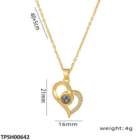 TPSH00642 QWN Heart-Eye Pendent - CPSH