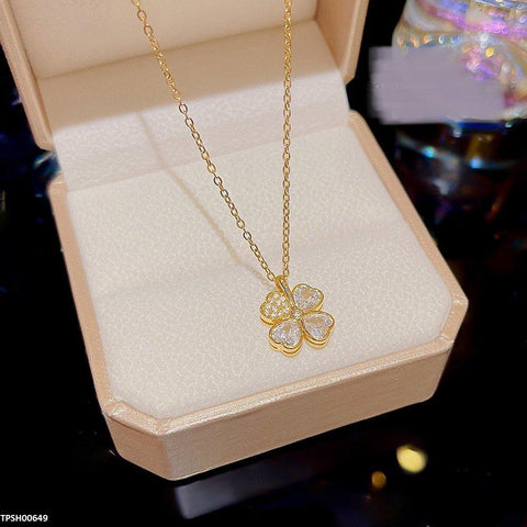 TPSH00649 DDJ Leaf Flower Pendent  - TPSH