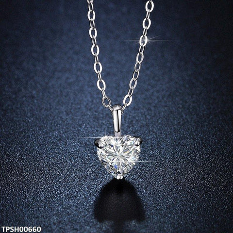 TPSH00660 ZFQ Heart Pendant With Chain - TPSH