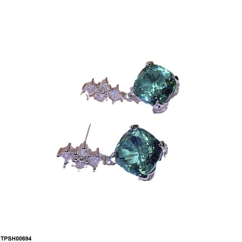 TPSH00694 KYC Imp Square Stone  Pendant Set - TPSH
