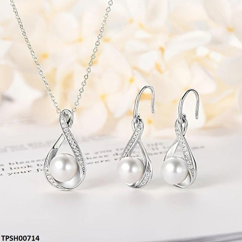 TPSH00714 YYZ Round Pearl Pendant Set - TPSH