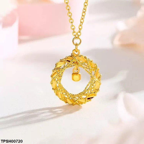 TPSH00720 DGF Stainless Steel Round Drop Pendent With Chain - TPSH