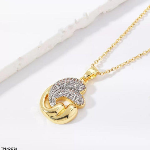 TPSH00728 WKO Nautilus Shell Pendant With Chain - TPSH