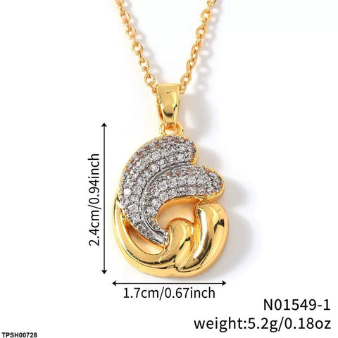 TPSH00728 WKO Nautilus Shell Pendant With Chain - TPSH
