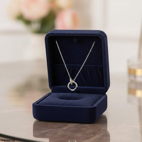 TPSH00730 JJF Round Heart Pendant With Chain - TPSH