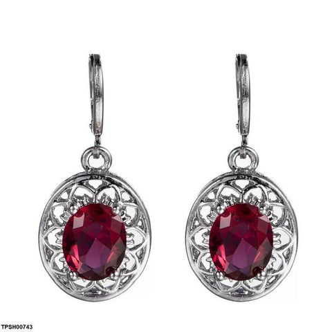 TPSH00743 YLE Oval Flower Pendant Set - TPSH