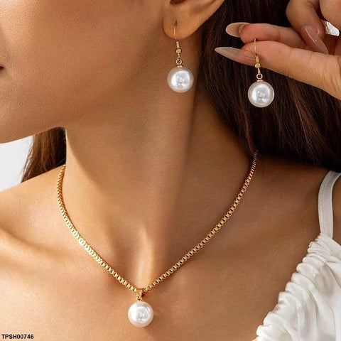 TPSH00746 YYE Pearl Pendant Set - TPSH