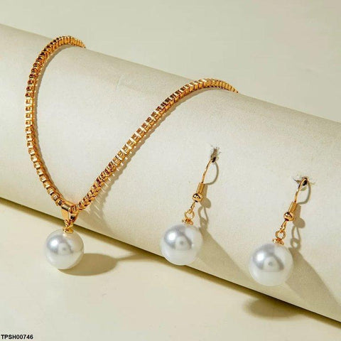 TPSH00746 YYE Pearl Pendant Set - TPSH