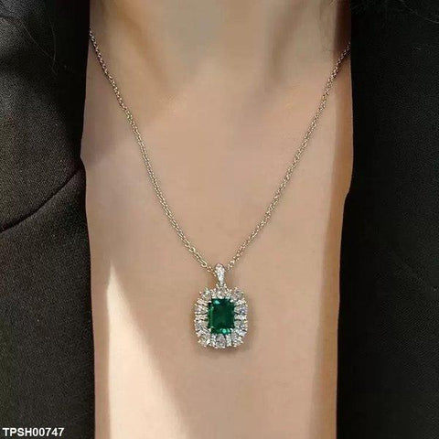 TPSH00747 CJD Rectangle/Tear Pendant Set - TPSH