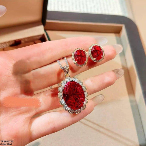 TPSH00753 GWH Oval Pendant Set - TPSH