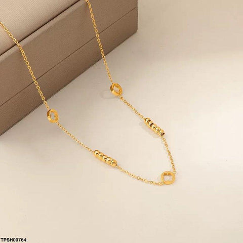 TPSH00764 DGF Stainless Steel Round/Beads Pendent - TPSH