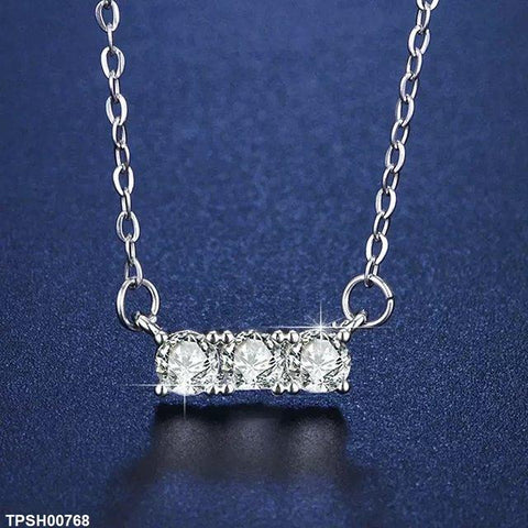 TPSH00768 ZFQ Round Stone Pendant Set - TPSH