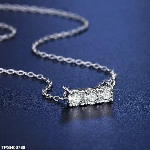 TPSH00768 ZFQ Round Stone Pendant Set - TPSH