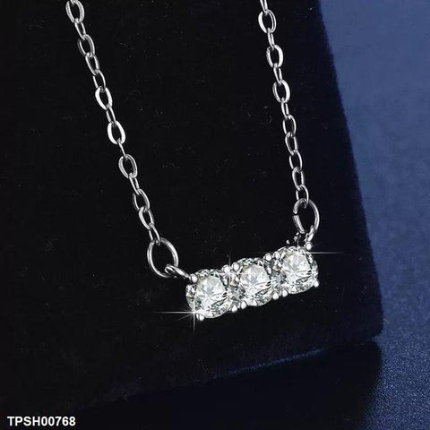 TPSH00768 ZFQ Round Stone Pendant Set - TPSH