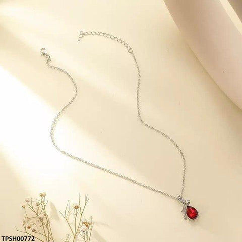 TPSH00772 JMN Tear Drop Pendant With Chain - TPSH