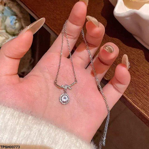 TPSH00773 HJF Round Pendant With Chain - TPSH