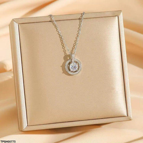 TPSH00775 HJF Round Pendant With Chain - TPSH