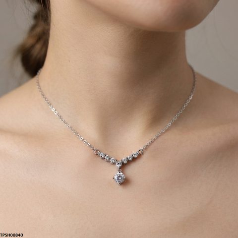 TPSH00840 HJF Round Drop Pendant With Chain - TPSH