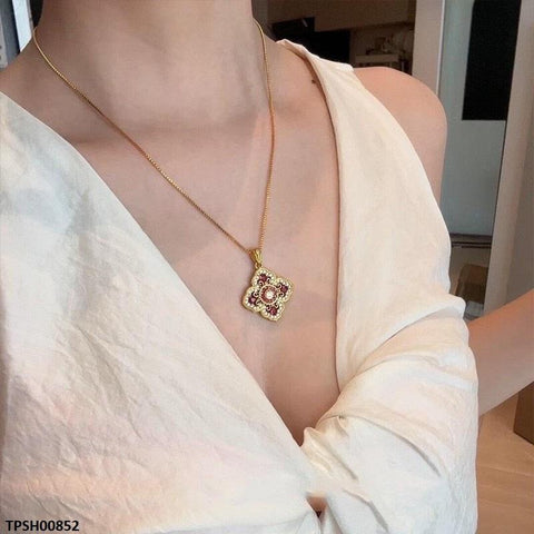 TPSH00852 KRL Flower ZIRCON Stone Pendant - TPSH