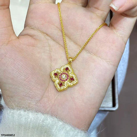 TPSH00852 KRL Flower ZIRCON Stone Pendant - TPSH