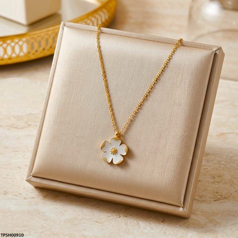 TPSH00910  MSJ Stainless Steel Flower Pendant - TPSH