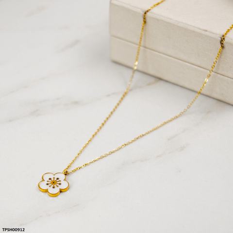 TPSH00912 MSJ Stainless Steel Flower Pendant - TPSH