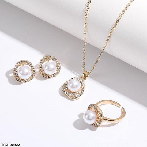 TPSH00922 LSH Round Pearl Pendent Set - TPSH