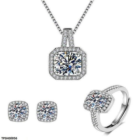 TPSH00956 LSH Square Stone Pendant Set - TPSH