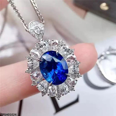 TPSH01024 KRL Oval/Tear ZIRCON Stone Pendant - TPSH