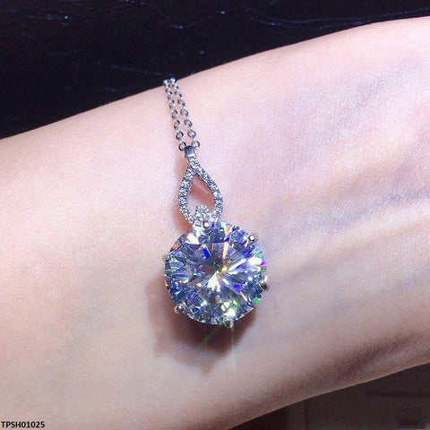 TPSH01025  KRL Round ZIRCON Stone Pendant - TPSH