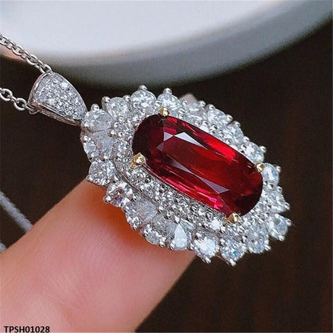 TPSH01028 KRL Rectangle ZIRCON Stone Pendant - TPSH