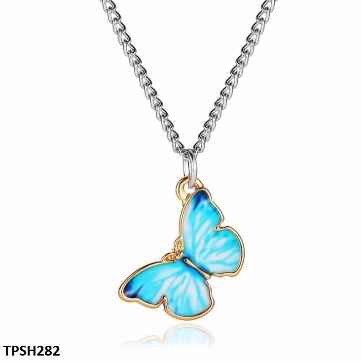 Lovely moissanite butterfly necklace