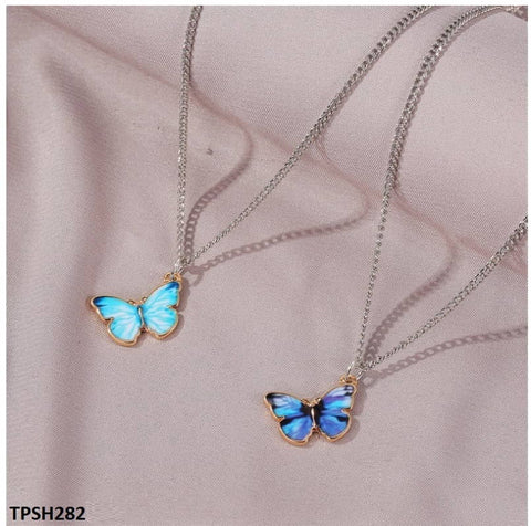 As a fashion expert, enhance your style with the TPSH282 SGC Shaded Butterfly Pendant. Enjoy the benefits of fashionable jewelry and artificial accessories while staying on trend with this butterfly pendant from TJ Wholesale Pakistan. Elevate any outfit with this elegant and affordable statement piece.