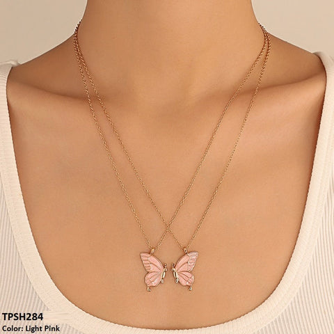 This TPSH284 QWN Layer Painted Butterfly Pendant from TJ Wholesale Pakistan is a stunning piece of fashion jewelry that will elevate any outfit. The intricate butterfly design is painted with care, adding a touch of uniqueness to this accessory. Complete your look with this beautiful and affordable addition to your collection.