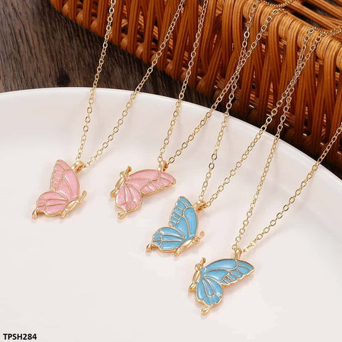 This TPSH284 QWN Layer Painted Butterfly Pendant from TJ Wholesale Pakistan is a stunning piece of fashion jewelry that will elevate any outfit. The intricate butterfly design is painted with care, adding a touch of uniqueness to this accessory. Complete your look with this beautiful and affordable addition to your collection.