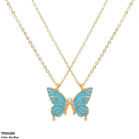 This TPSH284 QWN Layer Painted Butterfly Pendant from TJ Wholesale Pakistan is a stunning piece of fashion jewelry that will elevate any outfit. The intricate butterfly design is painted with care, adding a touch of uniqueness to this accessory. Complete your look with this beautiful and affordable addition to your collection.