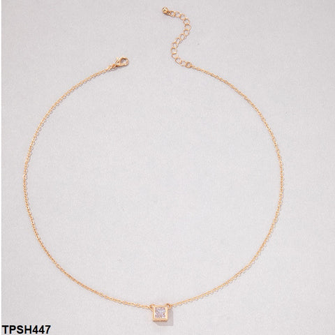 TPSH447 YYE Square Box Pendent With Chain - CPSH