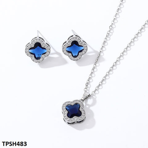 TPSH483 WKO Imp Flower Pendant Set - TPSH