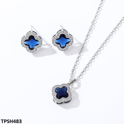 TPSH483 WKO Imp Flower Pendant Set - TPSH